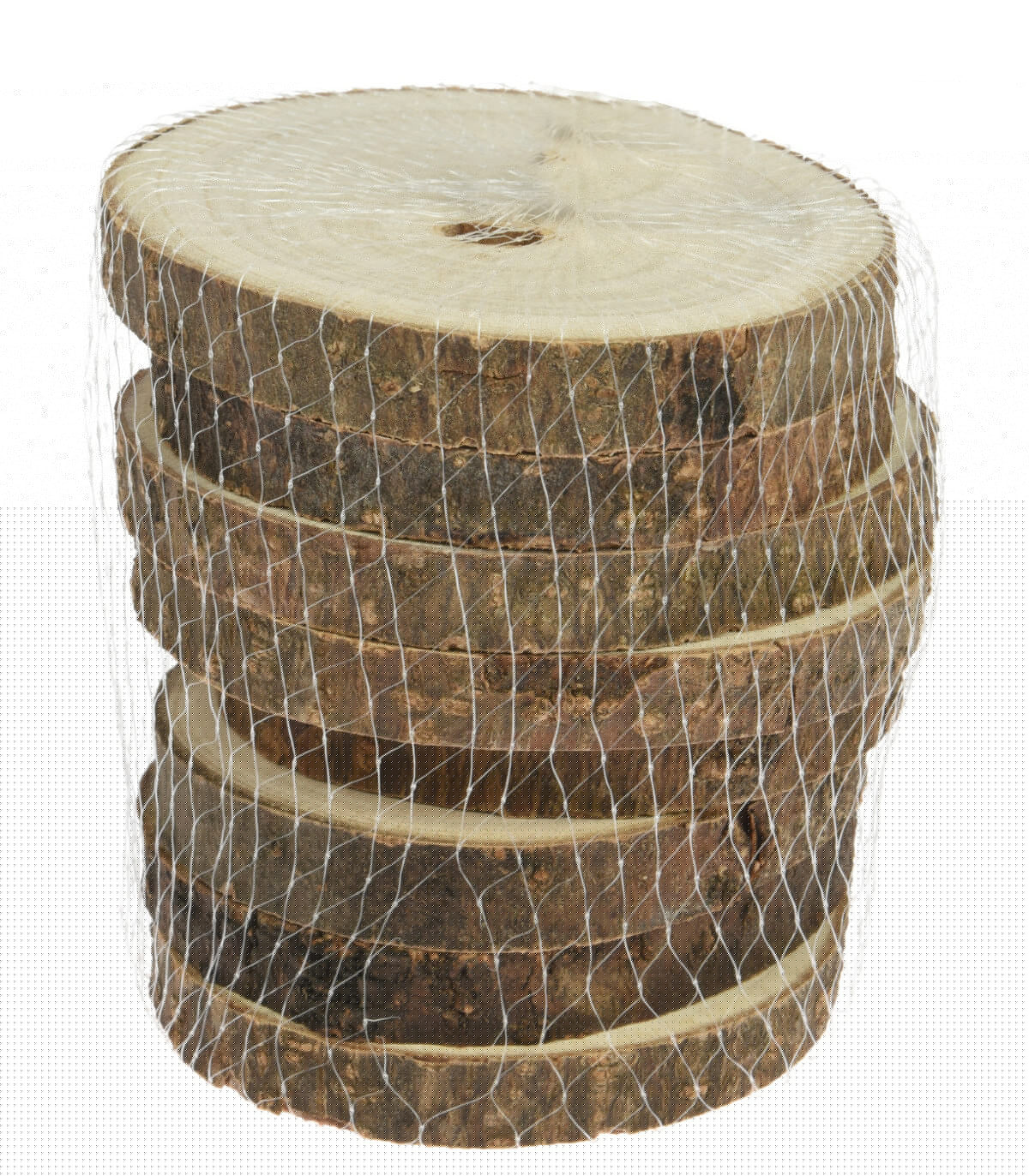 wadiga Set de 8 Dessous de Verres Ronds en Bois - 8cm