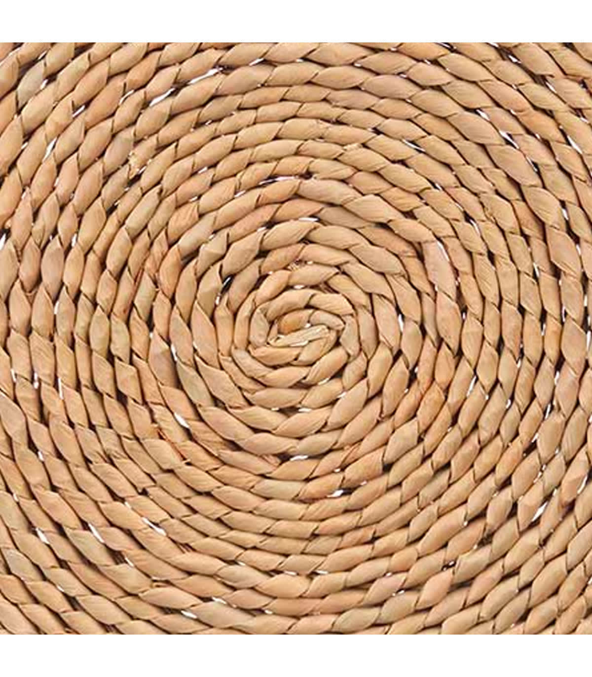 Wadiga Set De Table Rond Marron Fibres Naturelles 25cm