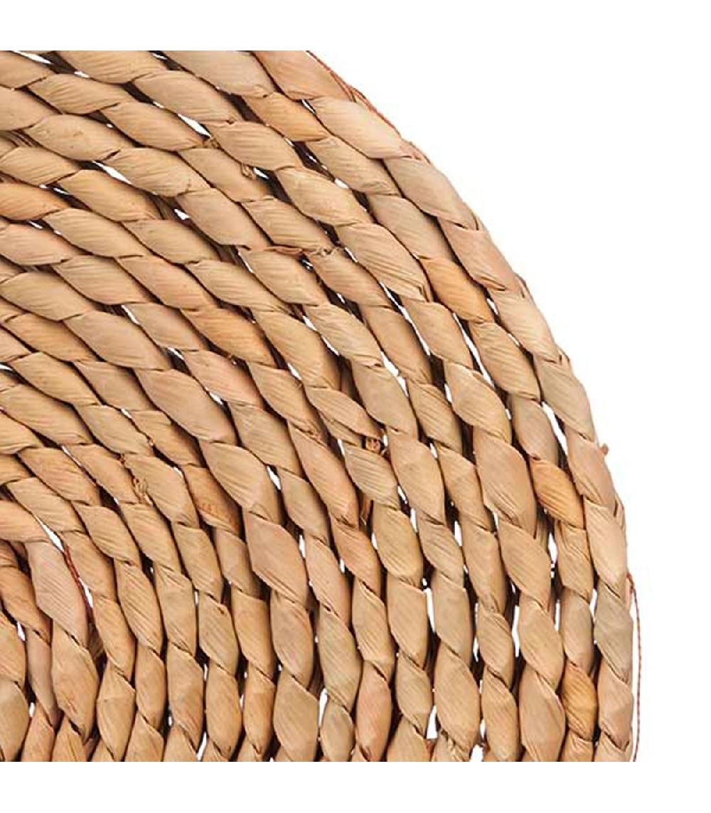 Wadiga Set De Table Rond Marron Fibres Naturelles 35cm