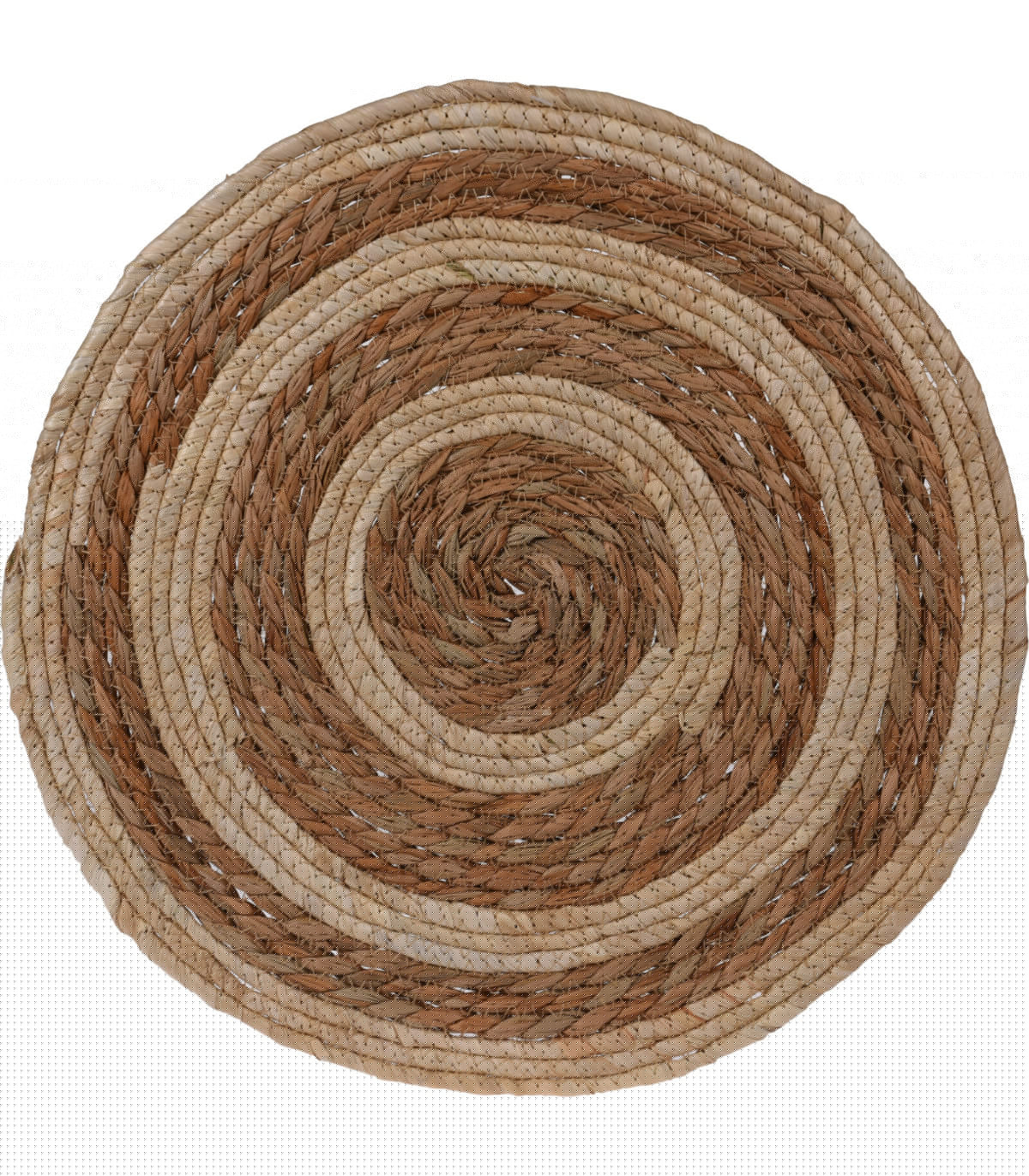 wadiga Set de Table Rond Tressé Fibres Naturelles - diamètre 38cm