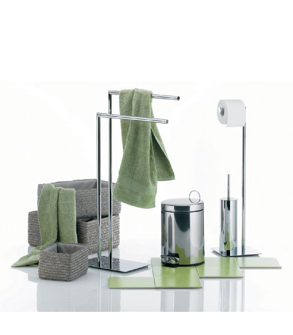 Wadiga Set Dérouleur Papier WC + Brosse WC En Inox Style