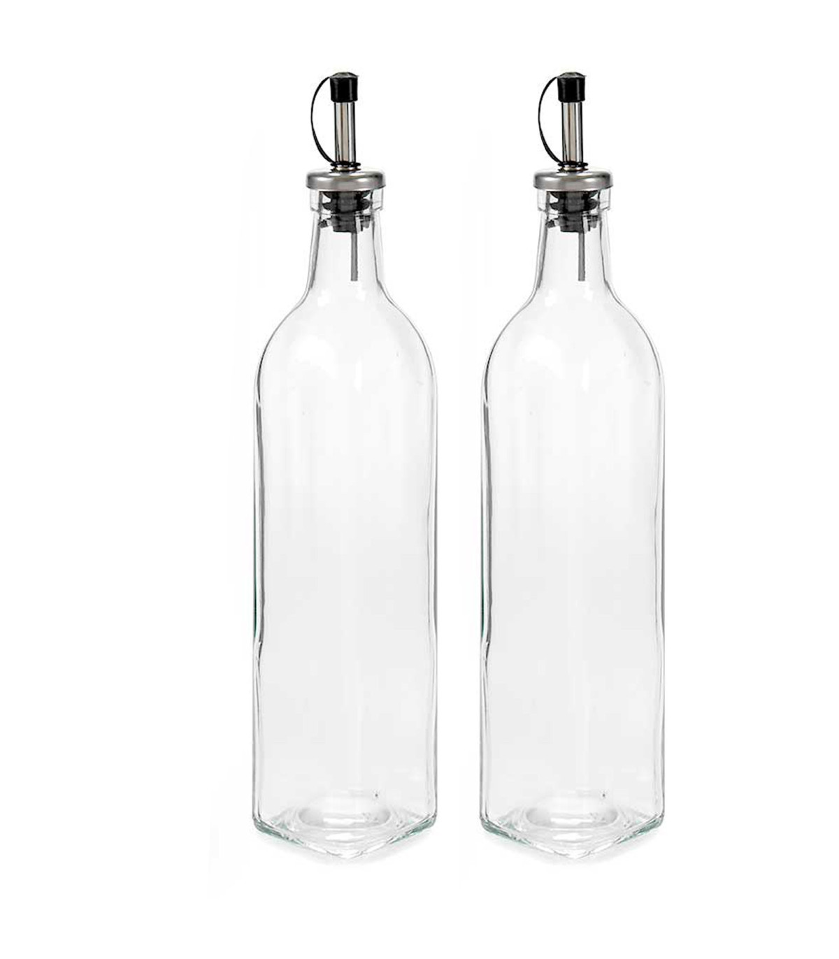 wadiga Set huilier + vinaigrier en verre avec bouchon acier 50cl