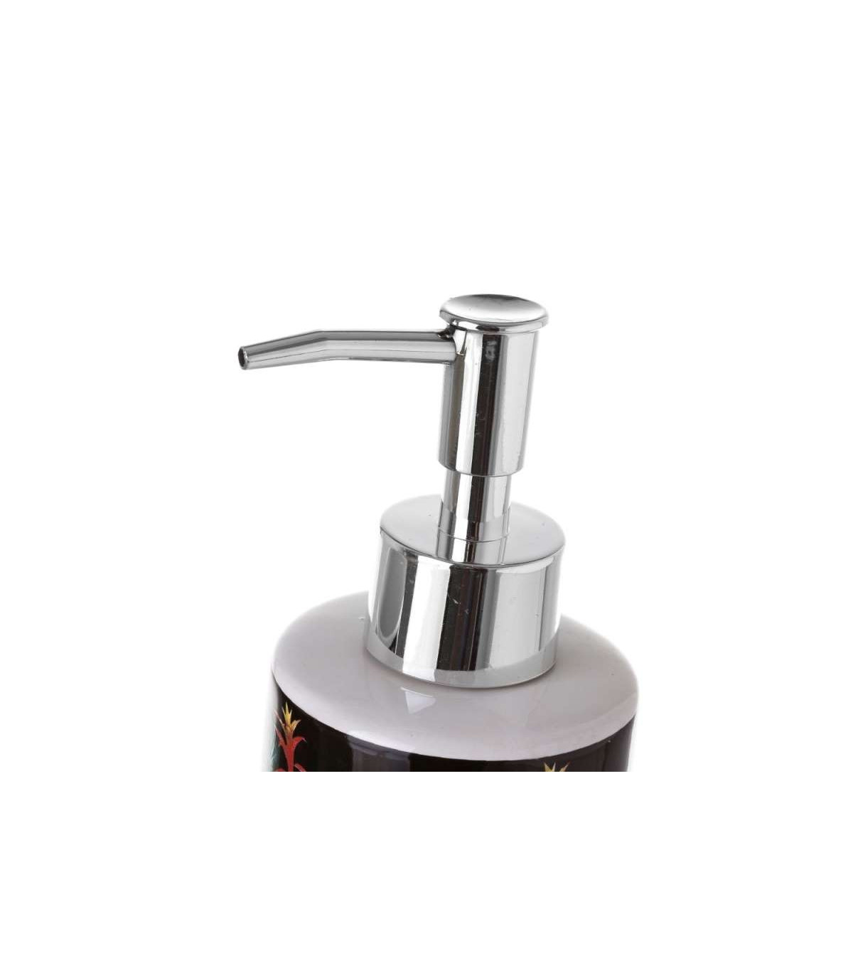 Wadiga Set Salle De Bain Feuillage Guzmania - Distributeur Savon + Verre