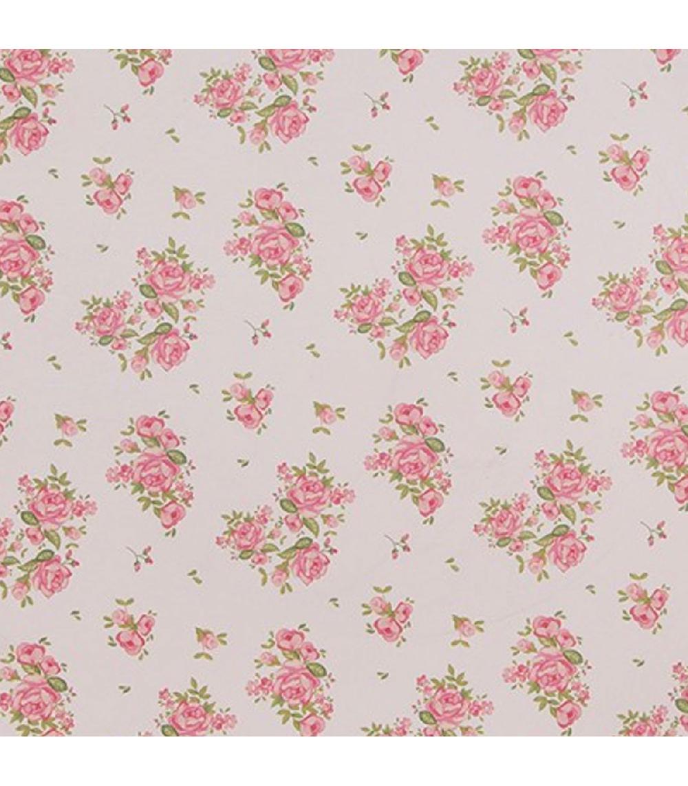 Wadiga Sous Assiette En Polypropylène Motif Fleuri Roses 33x33x1cm