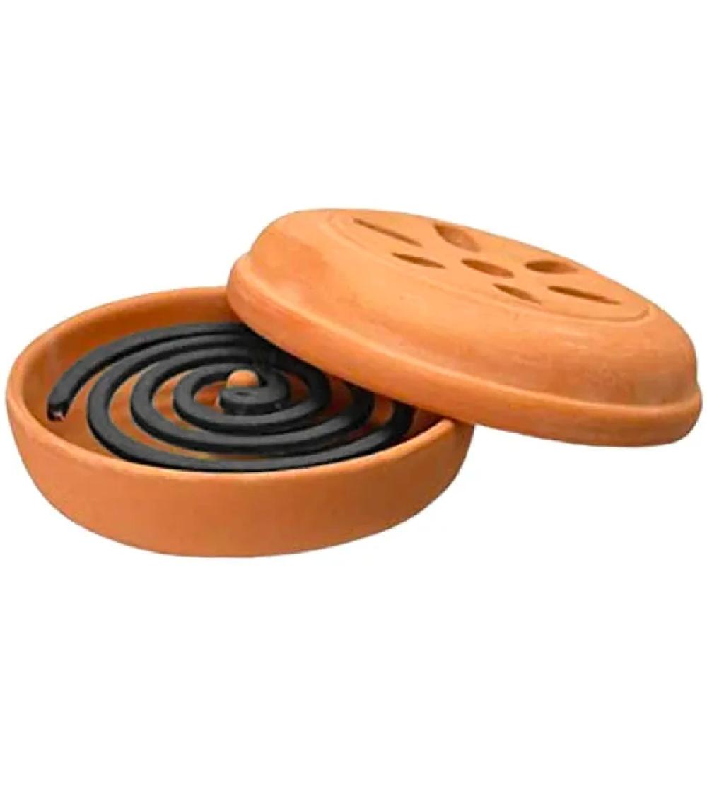 wadiga Spirales à la citronelle anti-moustique avec pot en terre cuite