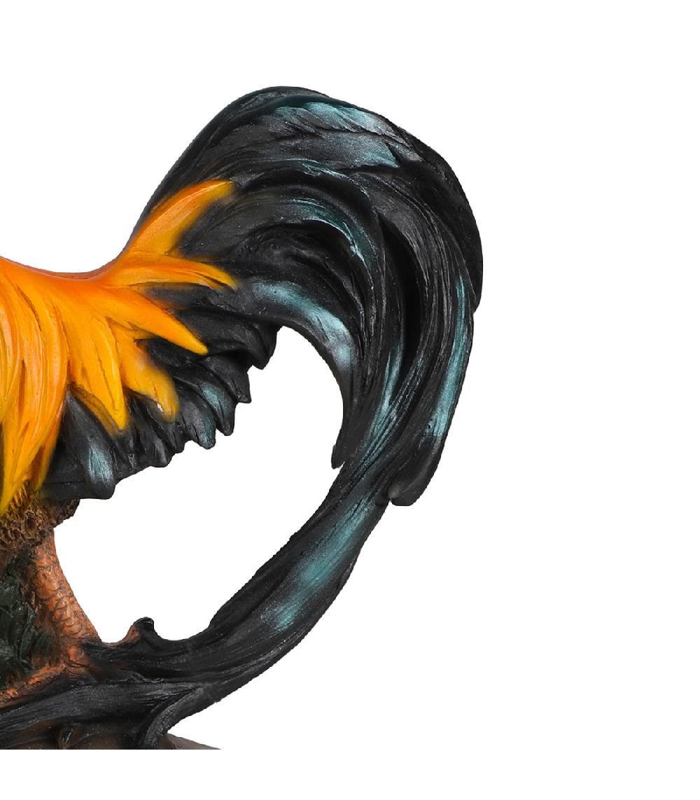 Wadiga Statuette Décorative En Résine Coq 34x12x36cm