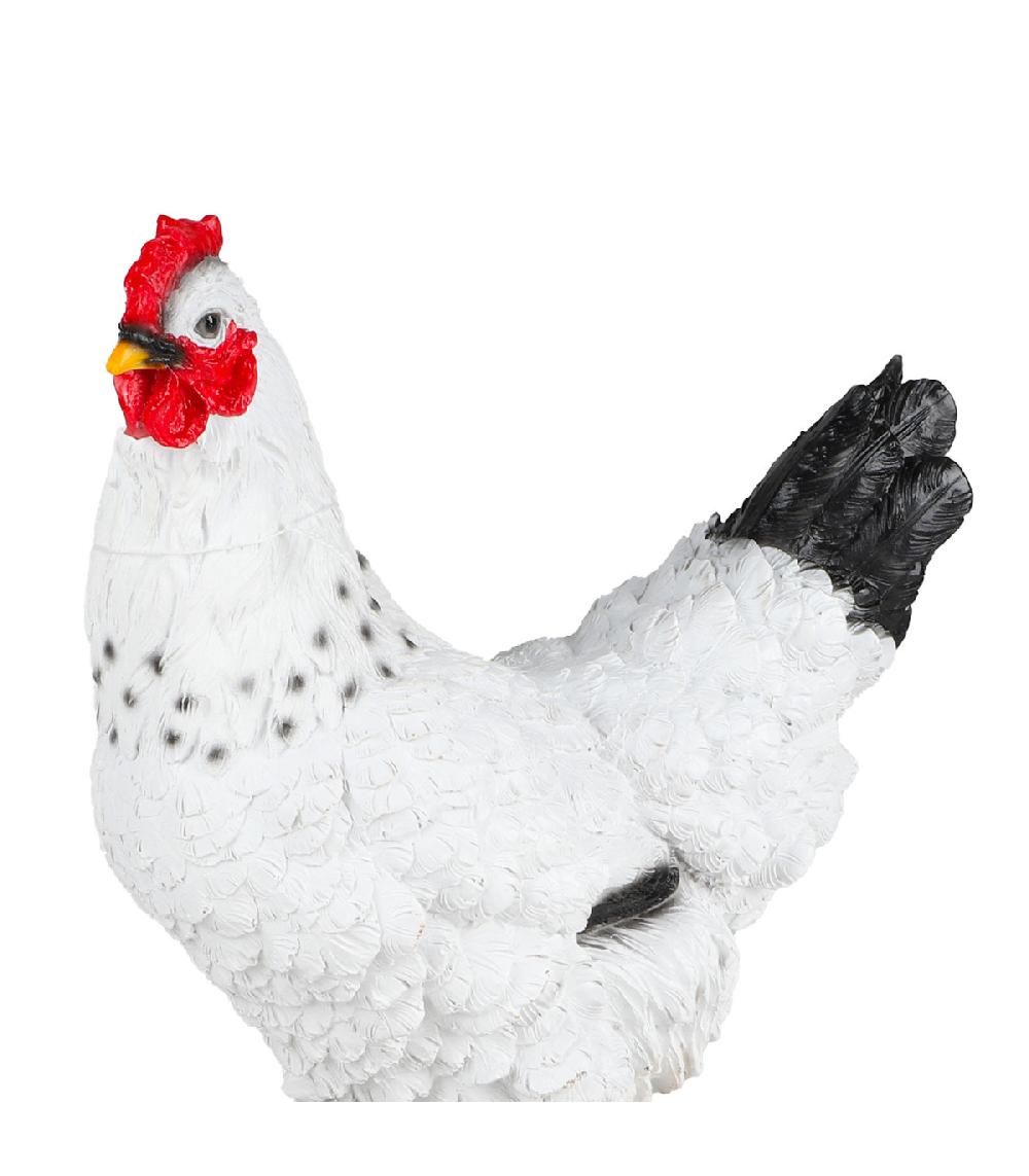 Wadiga Statuette Décorative En Résine Poule 28x15x36cm