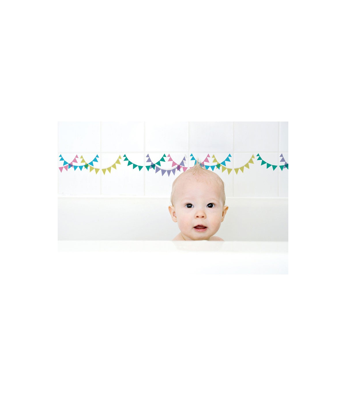 Wadiga Stickers Pour Carrelage De Salle De Bain Enfants Guirlandes