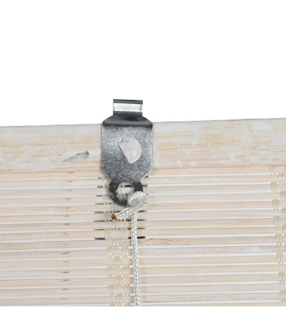 Wadiga Store Enrouleur Intérieur En Bambou Blanc 120x2x230cm