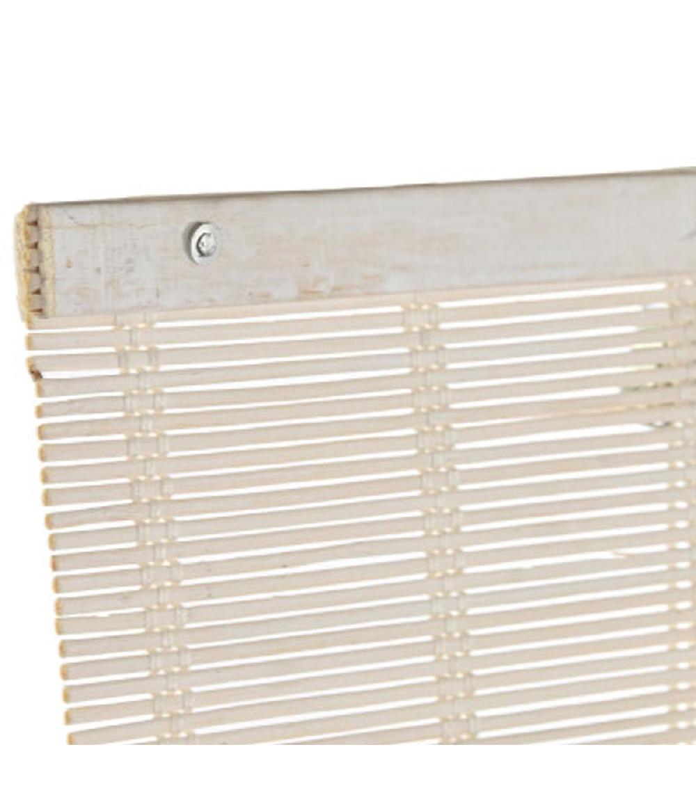 Wadiga Store Enrouleur Intérieur En Bambou Blanc 90x2x175cm