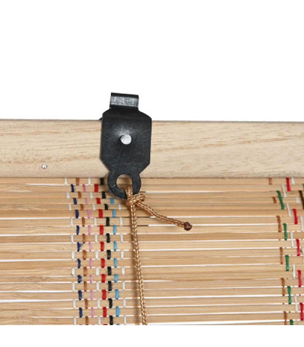 Wadiga Store Enrouleur Intérieur En Bambou Et Fils Multicolores 120x2x230cm