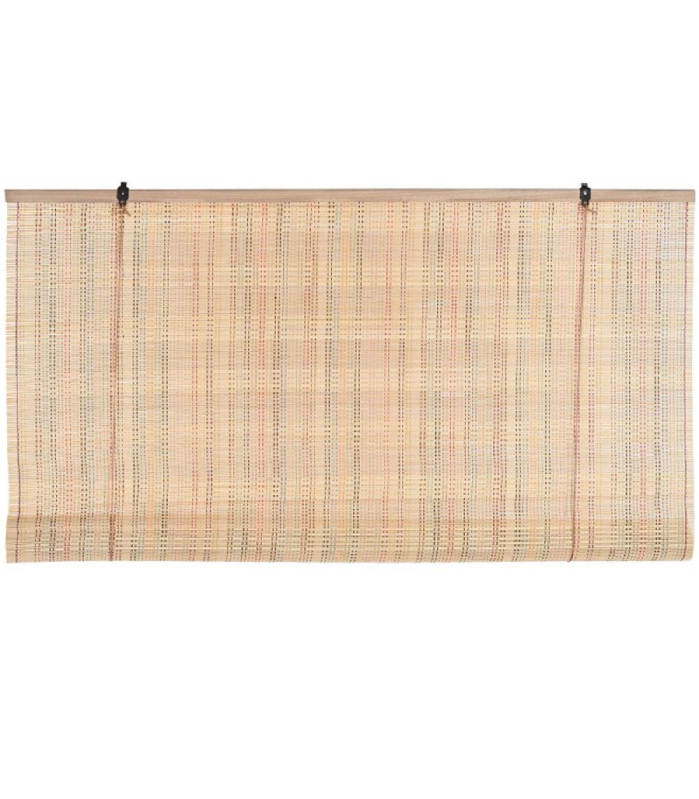 wadiga Store enrouleur intérieur en bambou et fils multicolores 120x2x175cm