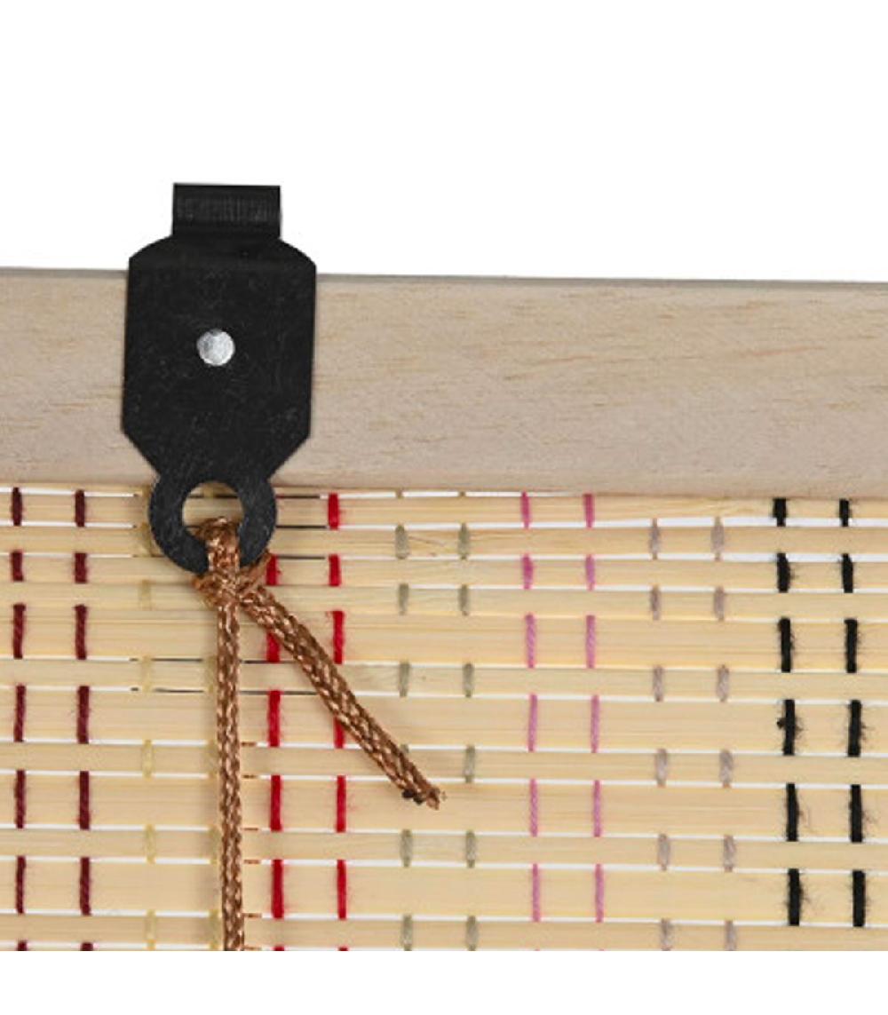 Wadiga Store Enrouleur Intérieur En Bambou Et Fils Multicolores 90x2x175cm