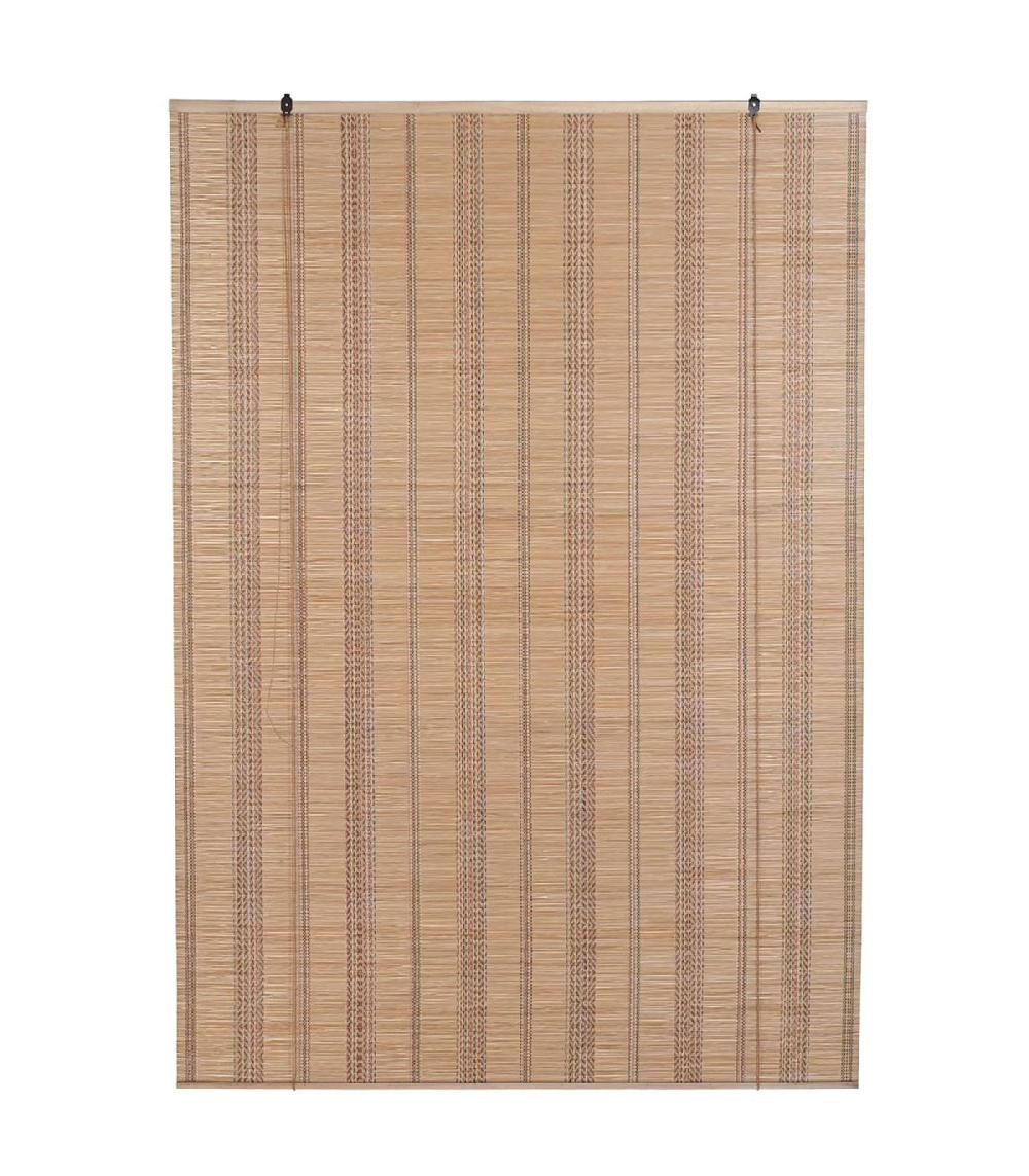 Wadiga Store Enrouleur Intérieur En Bambou Et Fils Multicolores 120x2x175cm