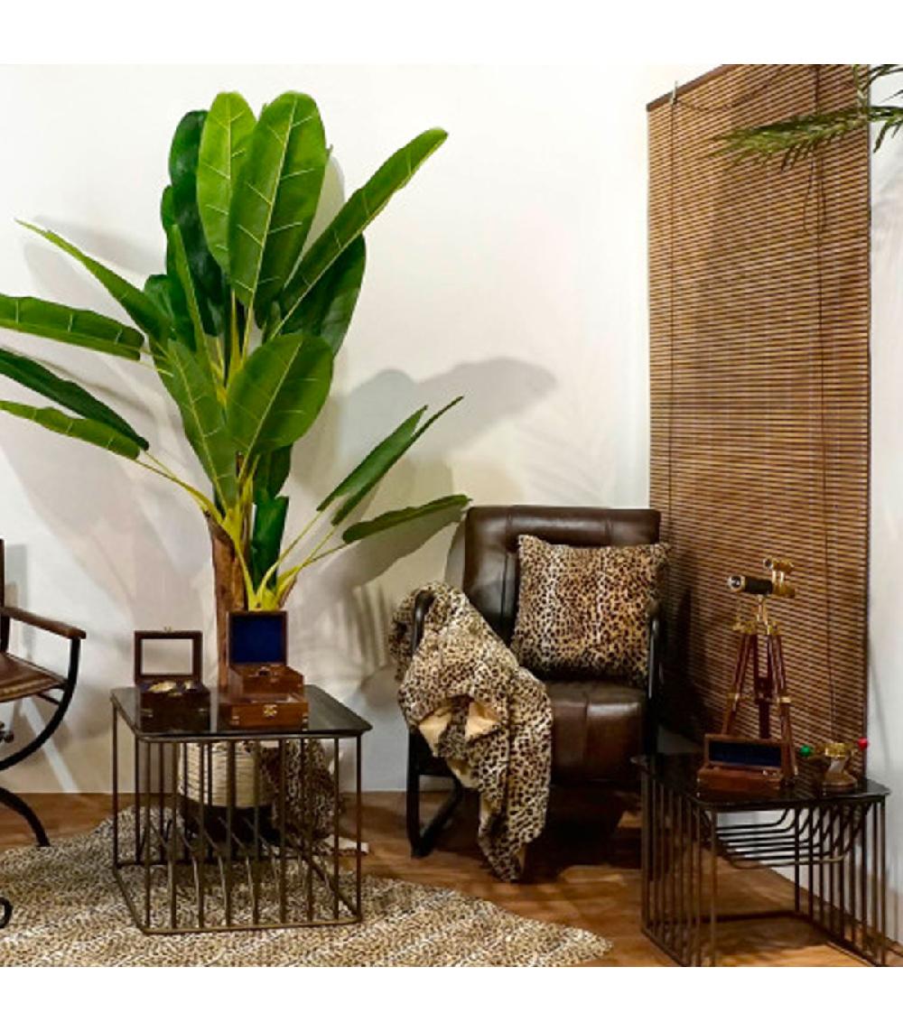 Wadiga Store Enrouleur Intérieur En Bambou Foncé 120x2x230cm