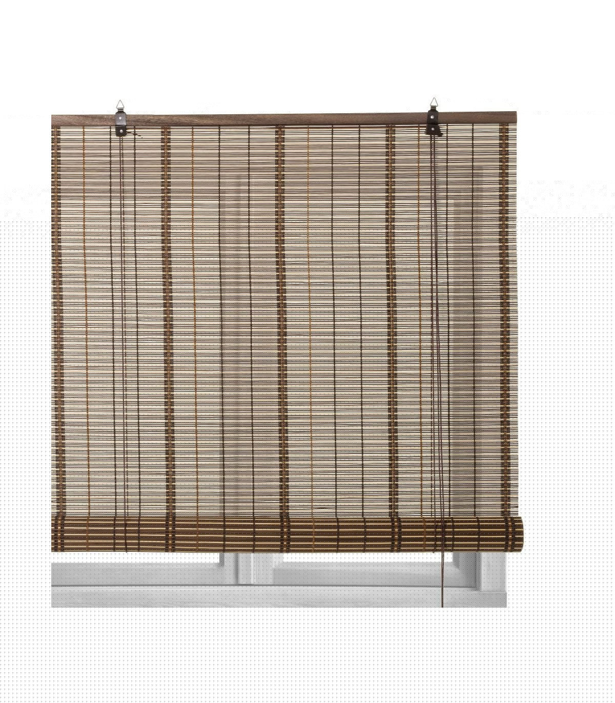 wadiga Store Enrouleur Intérieur en Bambou Marron - Longueur 90cm