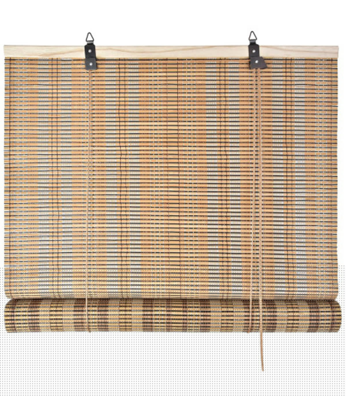 wadiga Store enrouleur pour intérieur bicolore en bambou 90x3x175cm