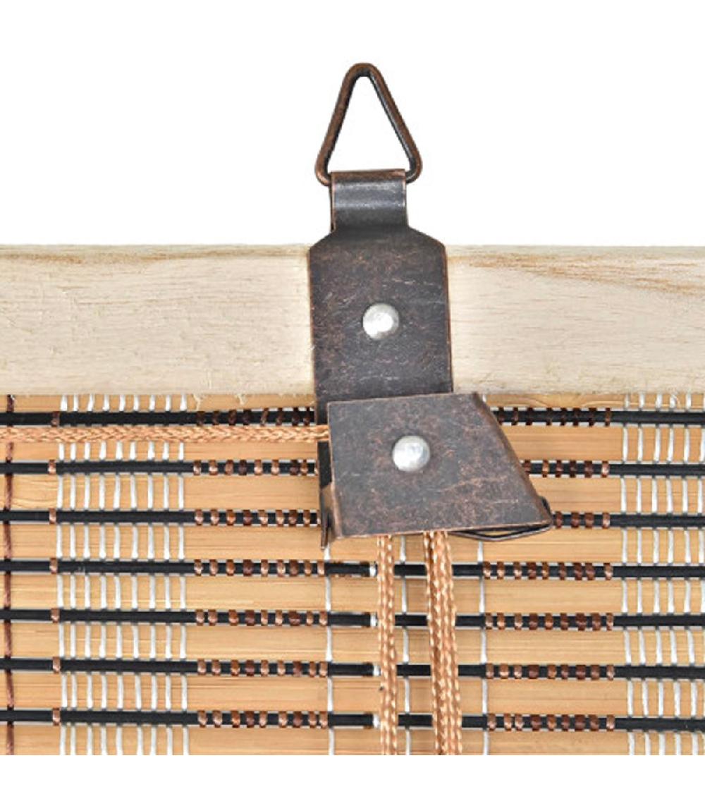 Wadiga Store Enrouleur Pour Intérieur Bicolore En Bambou 60x3x175cm