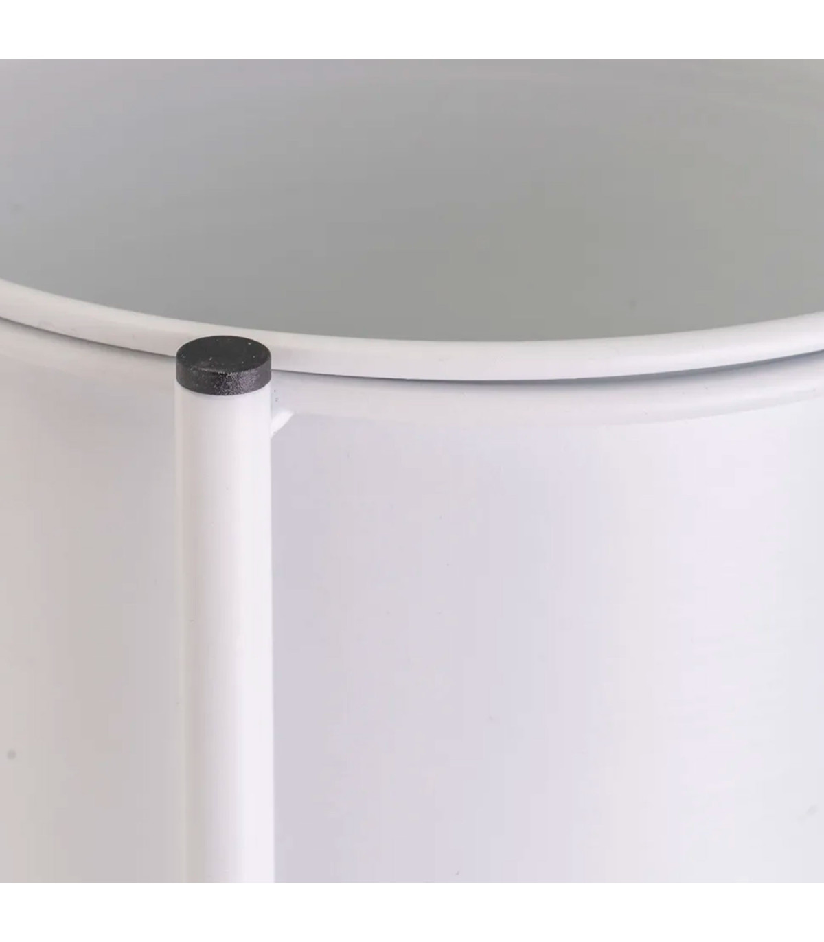 Wadiga Support Pot Plante Triple Articulé Métal Blanc 38x19x65cm