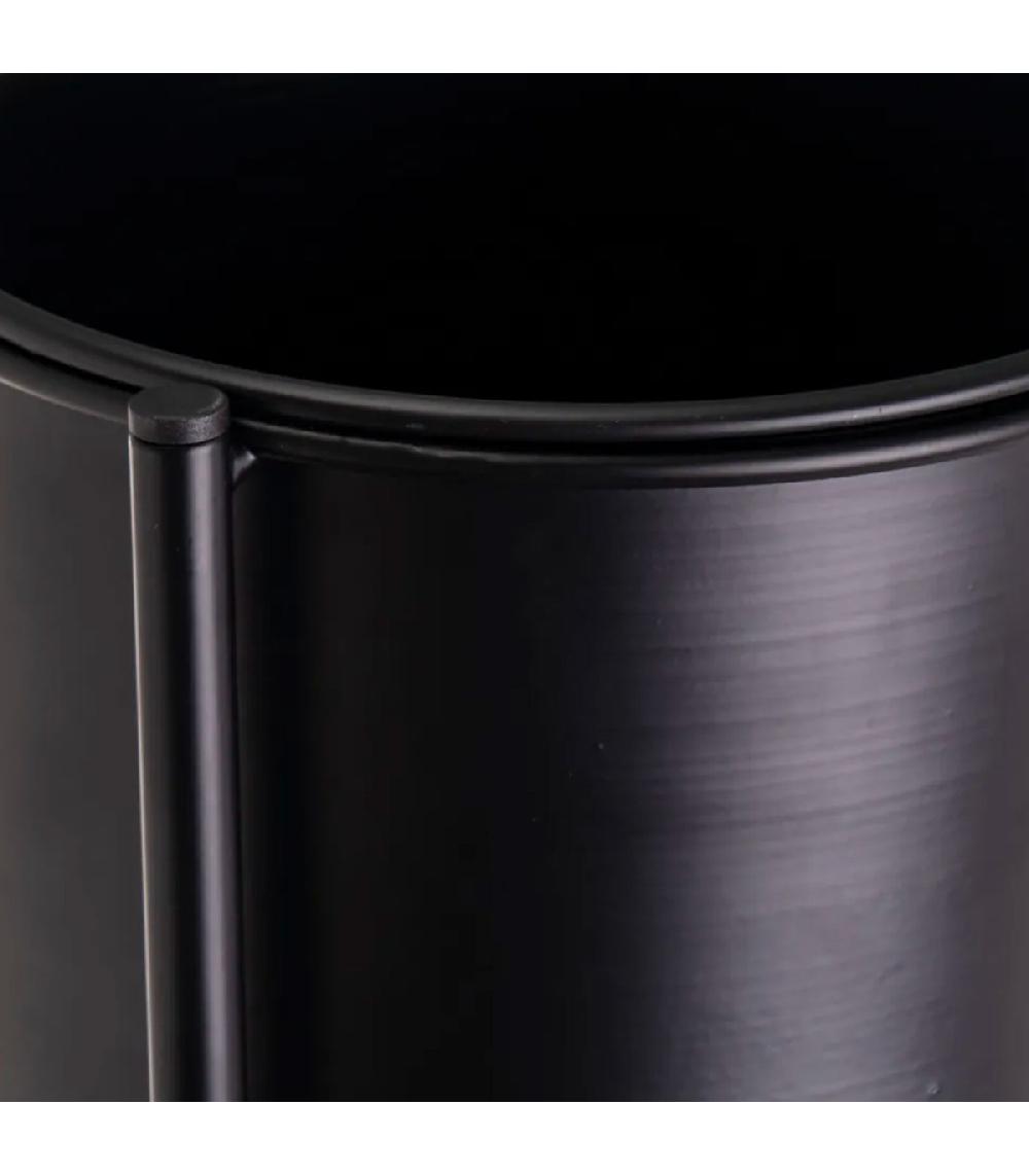 Wadiga Support Pot Plante Triple Articulé Métal Noir 38x19x65cm