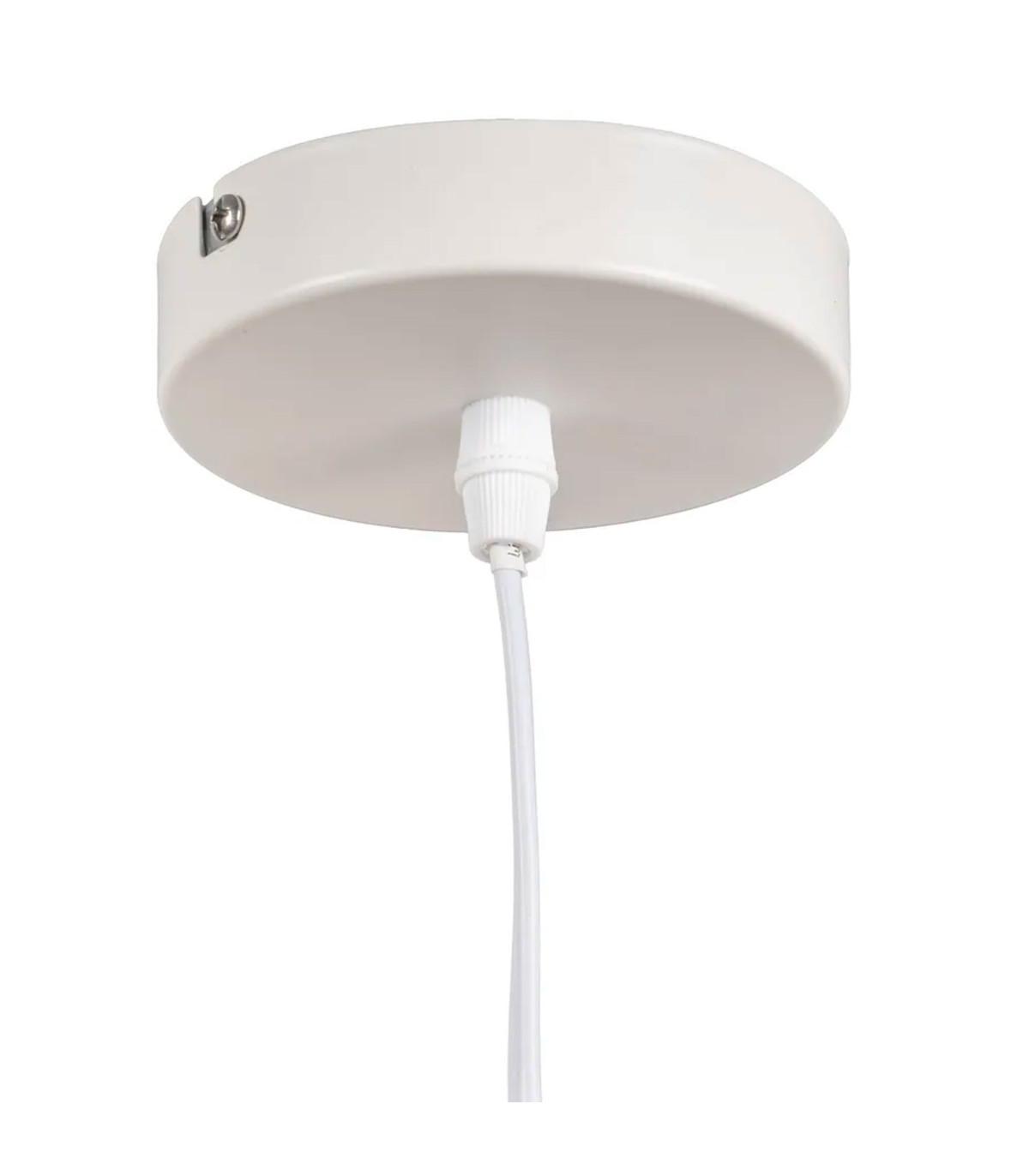 Wadiga Suspension En Métal Doré Et Verre Dépoli Blanc 14x14x36cm