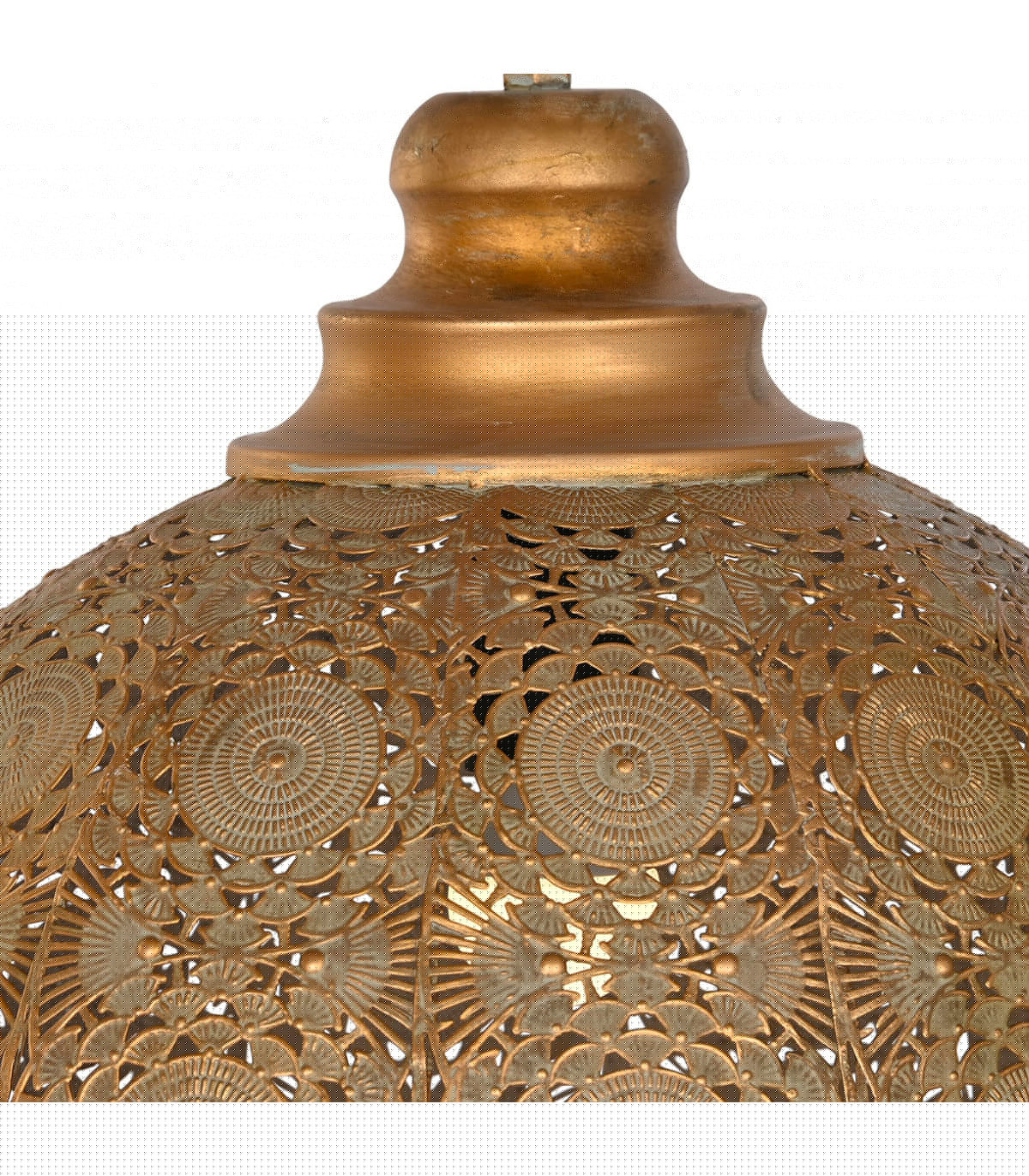 Wadiga Suspension En Métal Doré Style Oriental 38x38x33cm