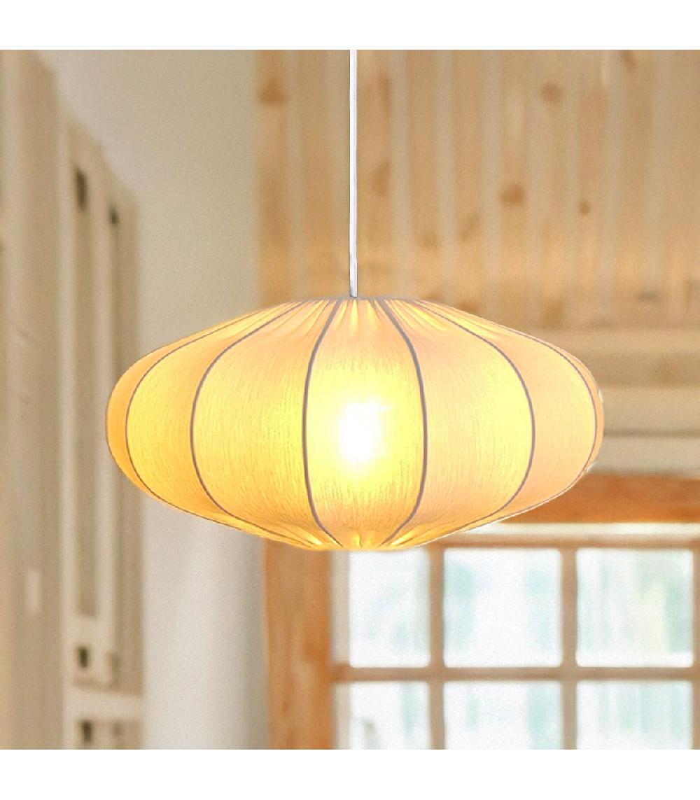 Wadiga Suspension En Métal Et Coton Blanc 40x40x18cm