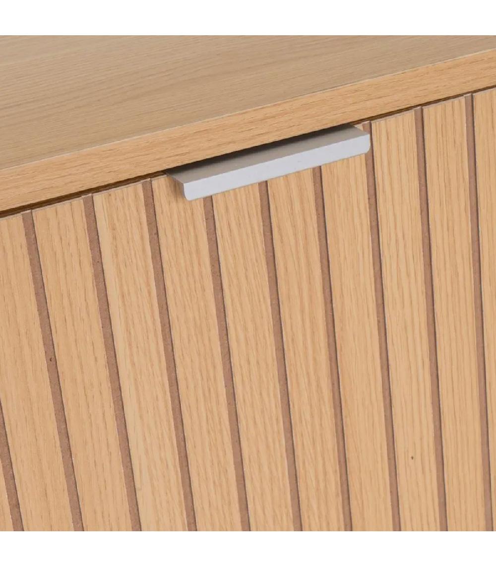 Wadiga Table Basse Rectangulaire Bois Et Métal Blanc 1 Tiroir 110x50x40cm