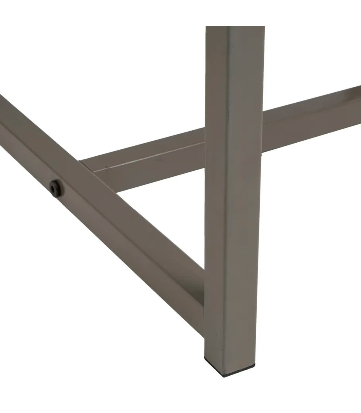 Wadiga Table Basse Rectangulaire Bois Et Métal Gris 100x50x36cm