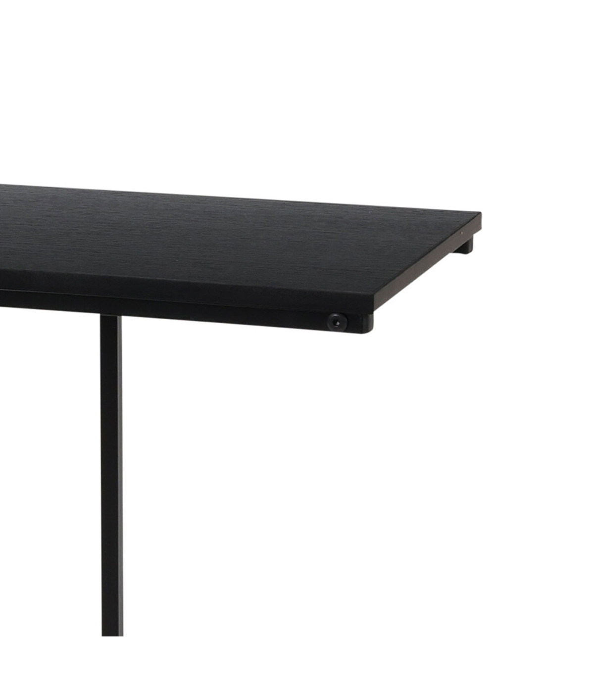 Wadiga Table D'appoint Bout De Canapé En Bois Et Métal Noir