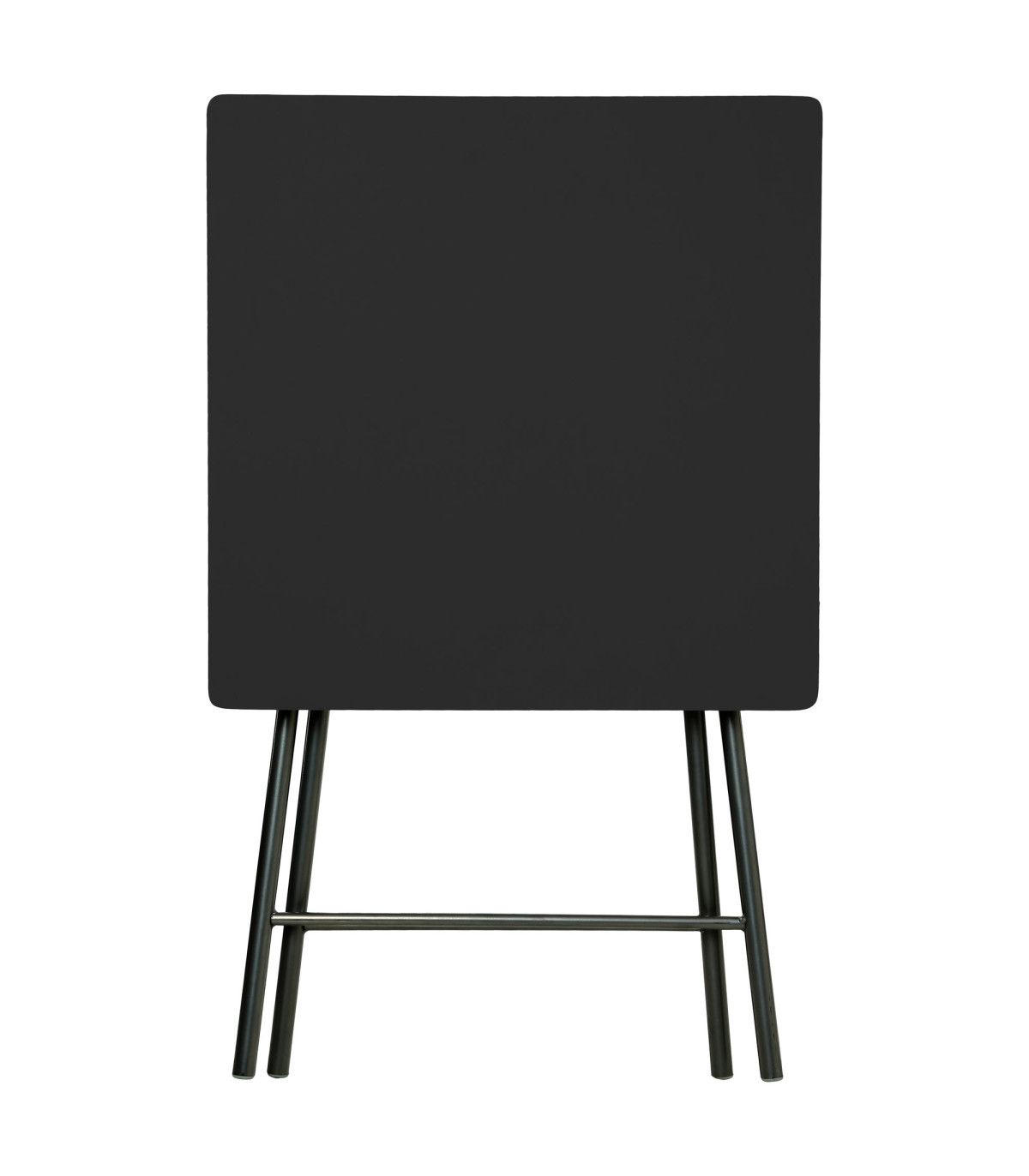 Wadiga Table D'appoint Pliante Bois Et Métal Noir - 60x60x76cm