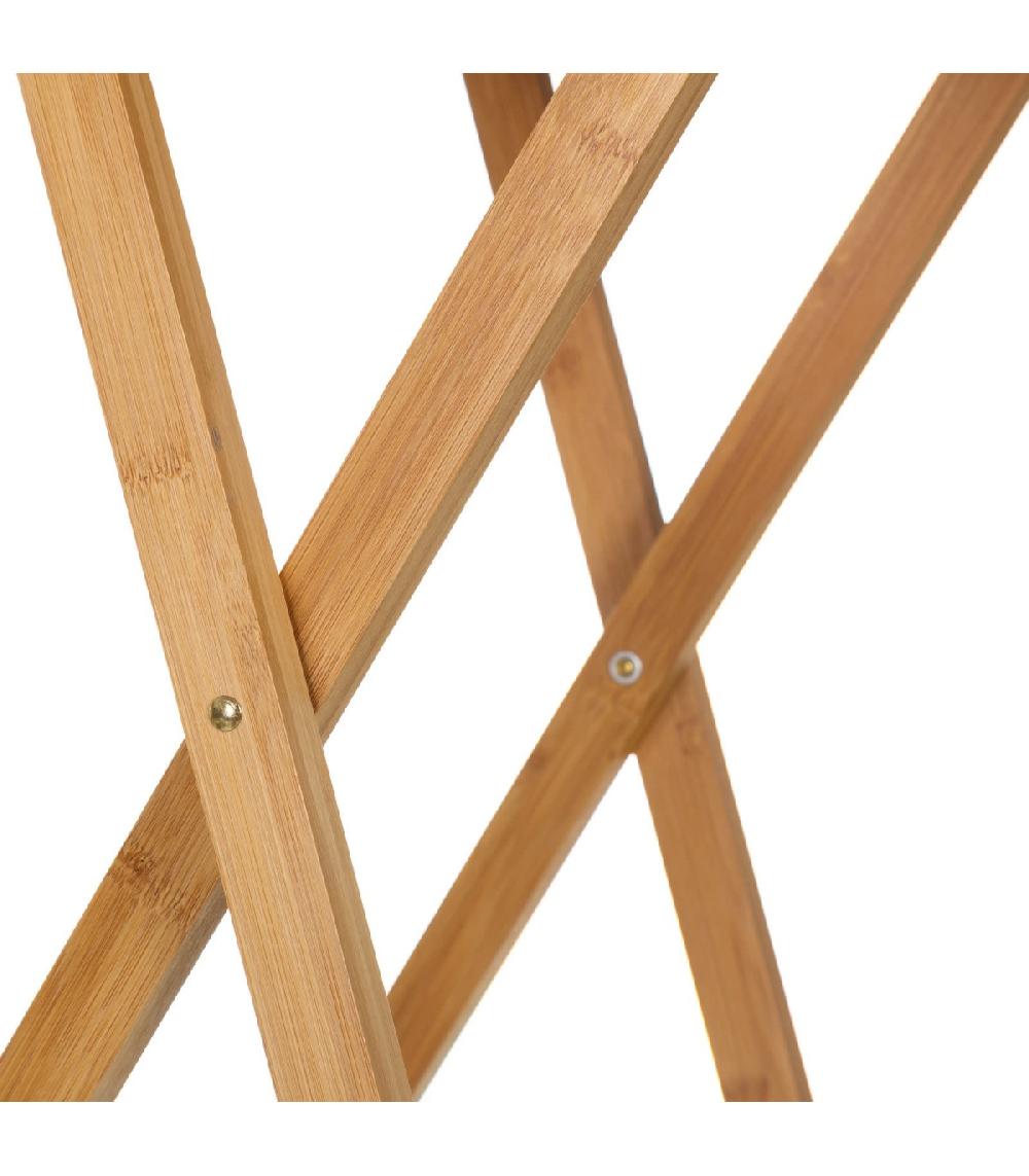 Wadiga Table D'appoint Pliante En Bambou 49.5x37.5x65.5cm