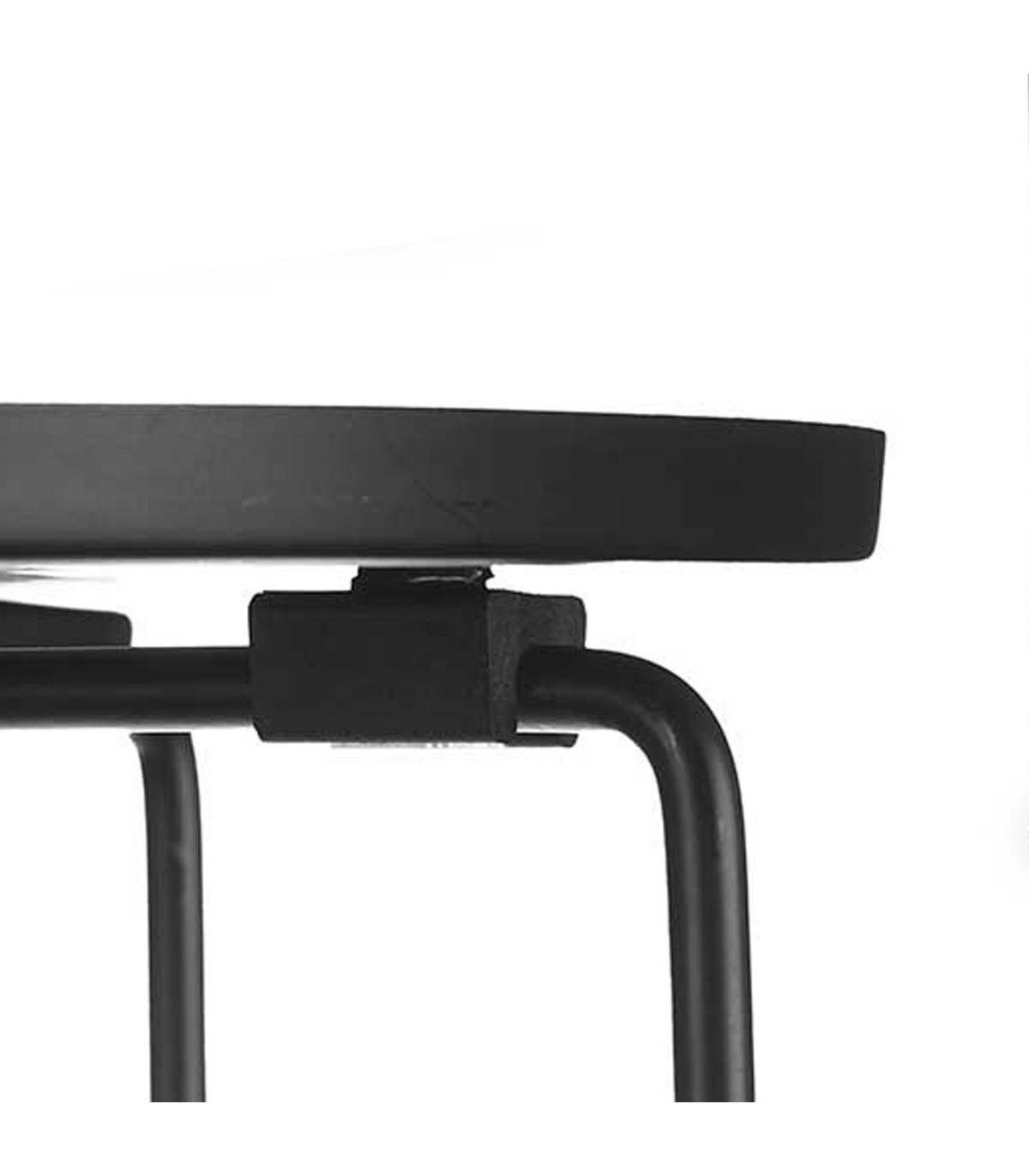 Wadiga Table D'appoint Ronde En Métal Noir 35x35x50.5cm