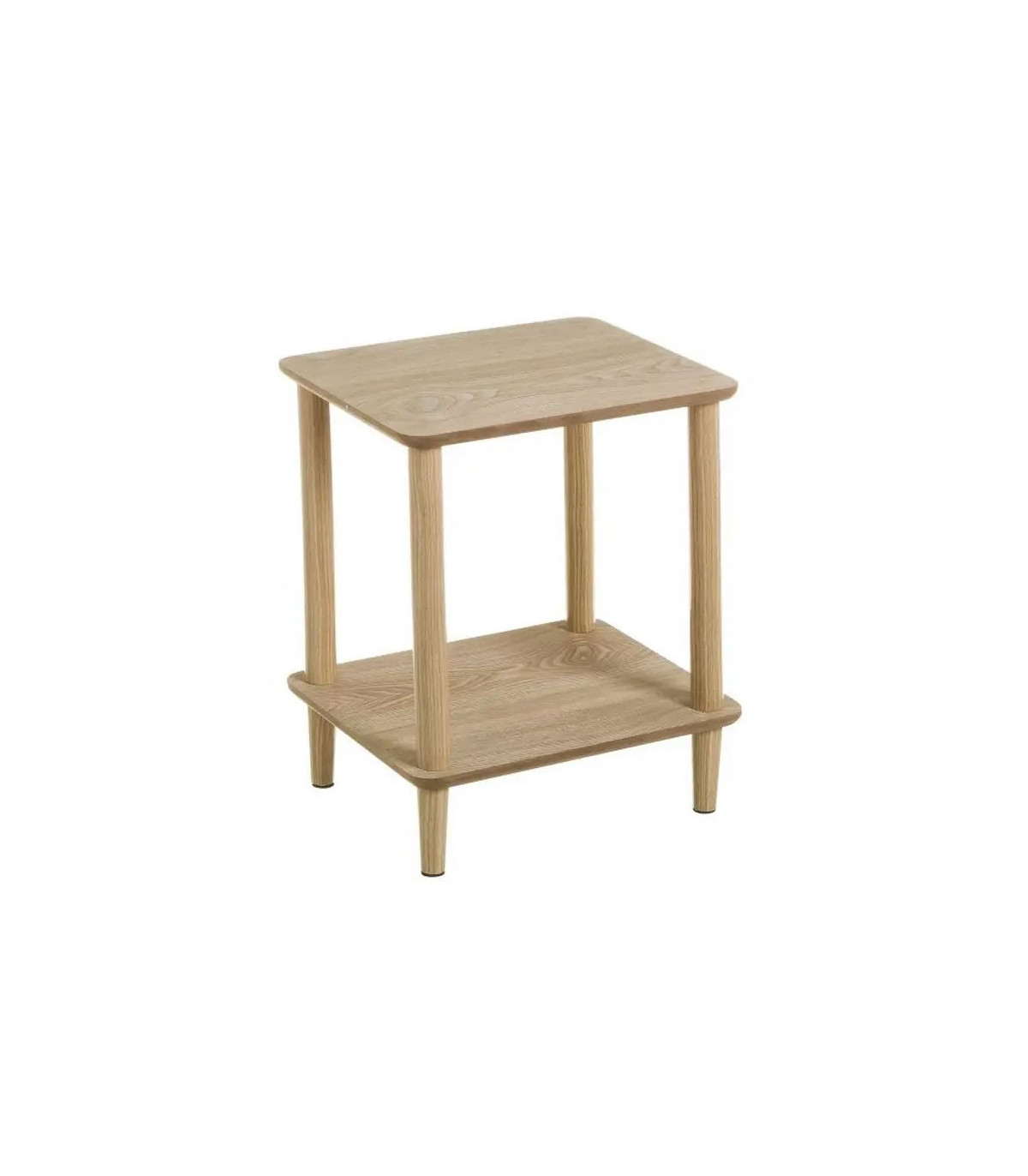 wadiga Table de Chevet 2 Plateaux Bois de Pin et MDF