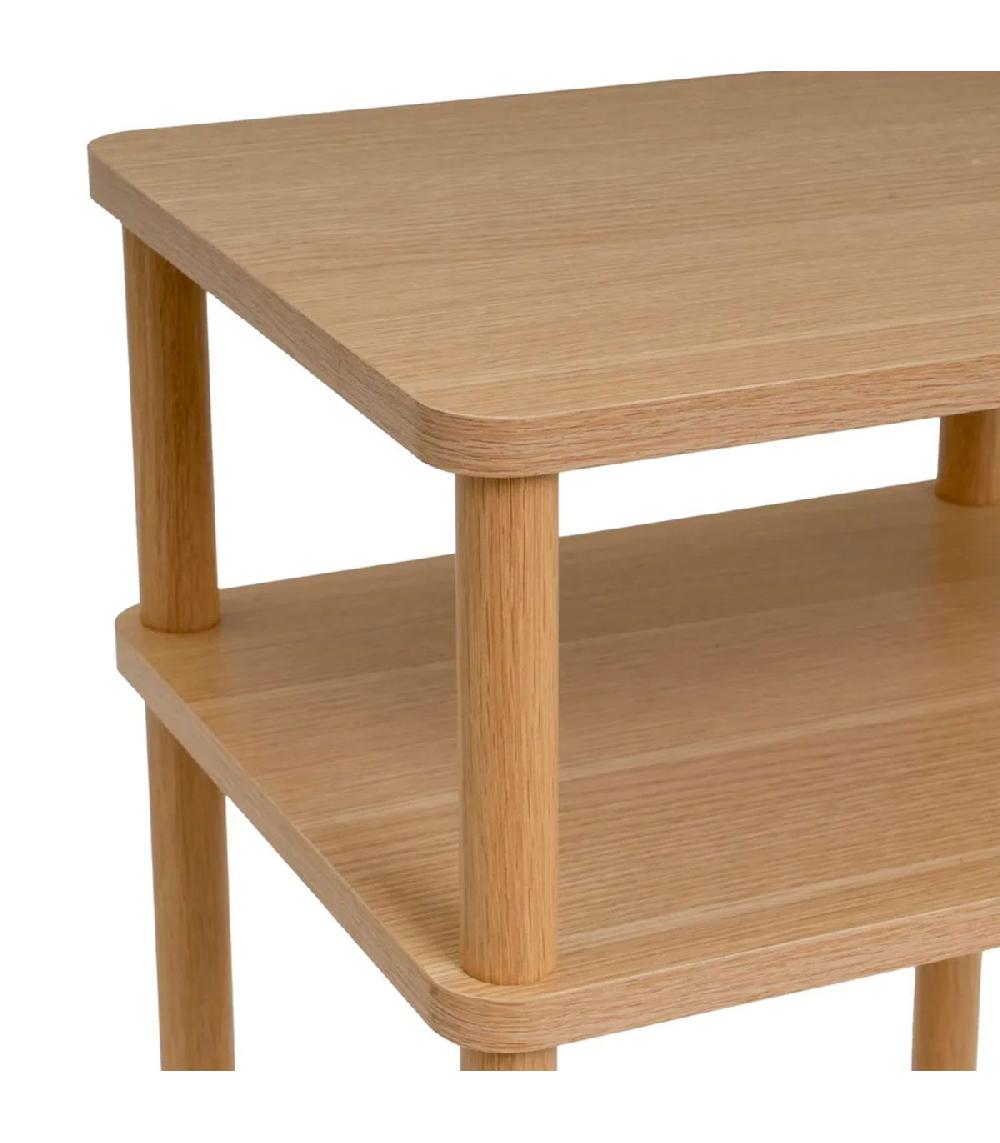 Wadiga Table De Chevet En Bois 1 étagère 34x30x56cm