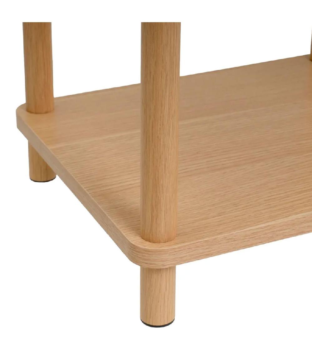 Wadiga Table De Chevet En Bois 1 étagère 34x30x56cm