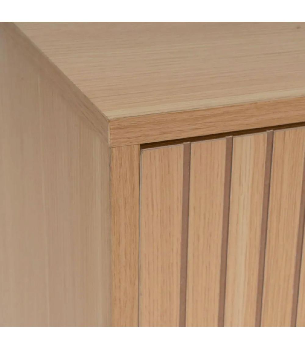 Wadiga Table De Chevet En Bois Et Métal Blanc 2 Tiroirs 40x40x52cm