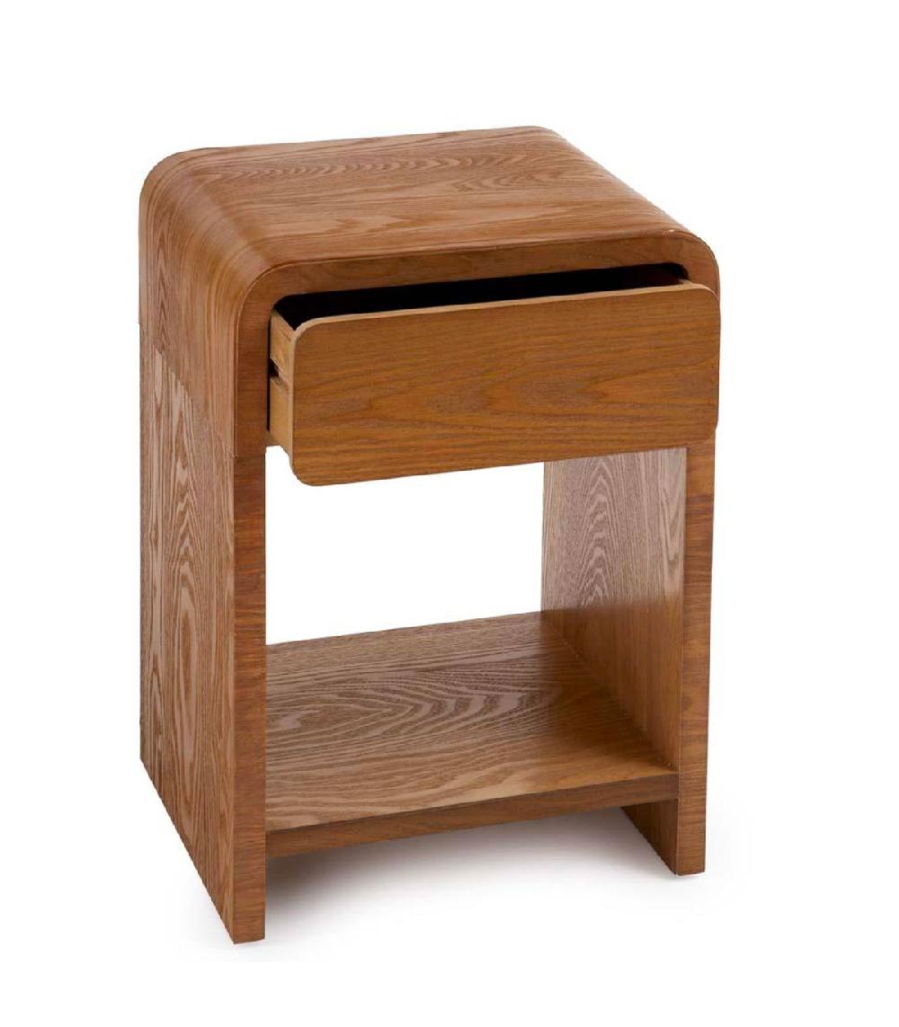 Wadiga Table De Chevet En Frêne 1 Tiroir 40x34x56cm