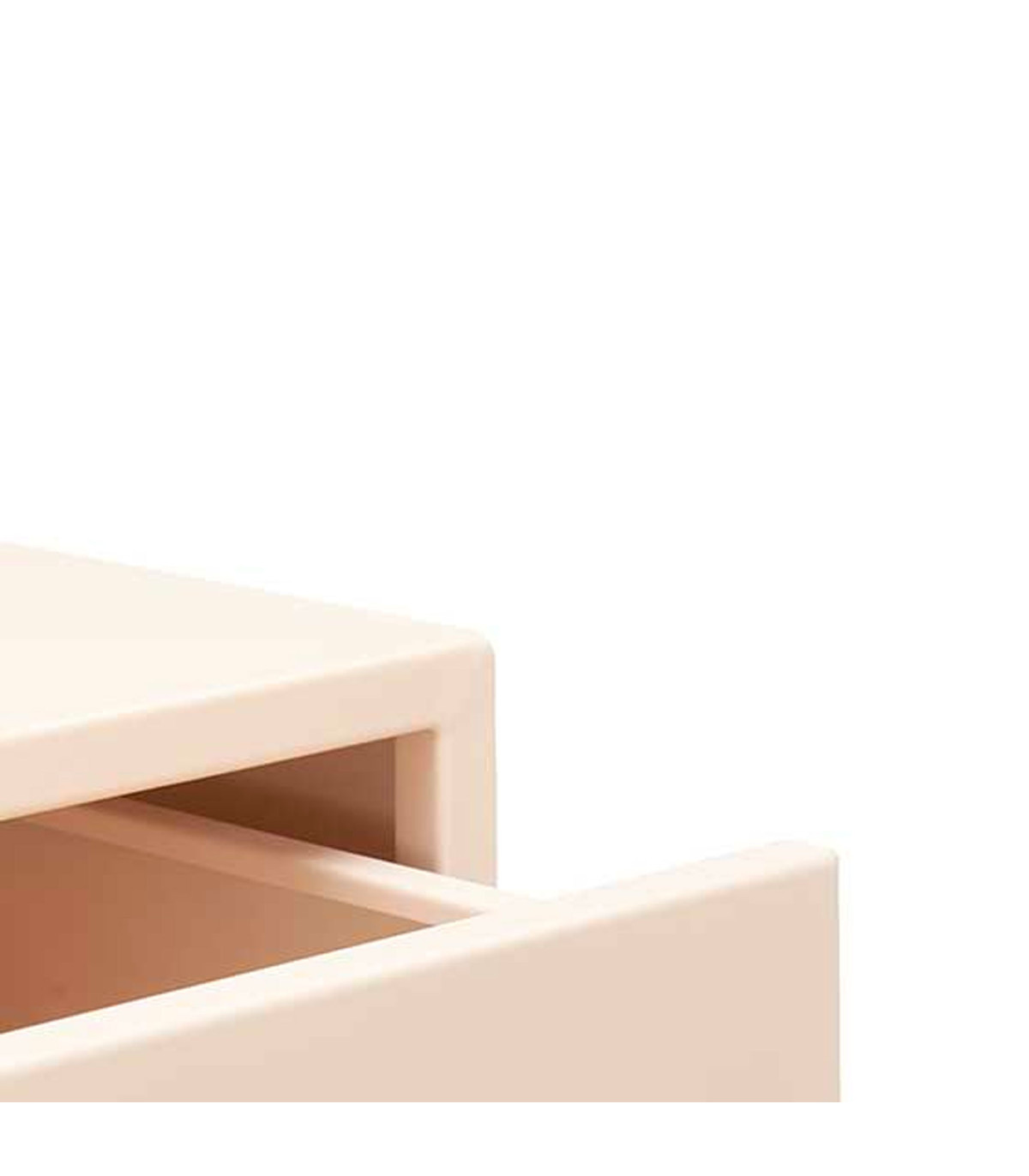 Wadiga Table De Chevet En Métal Beige 1 Tiroir 35x42x50cm