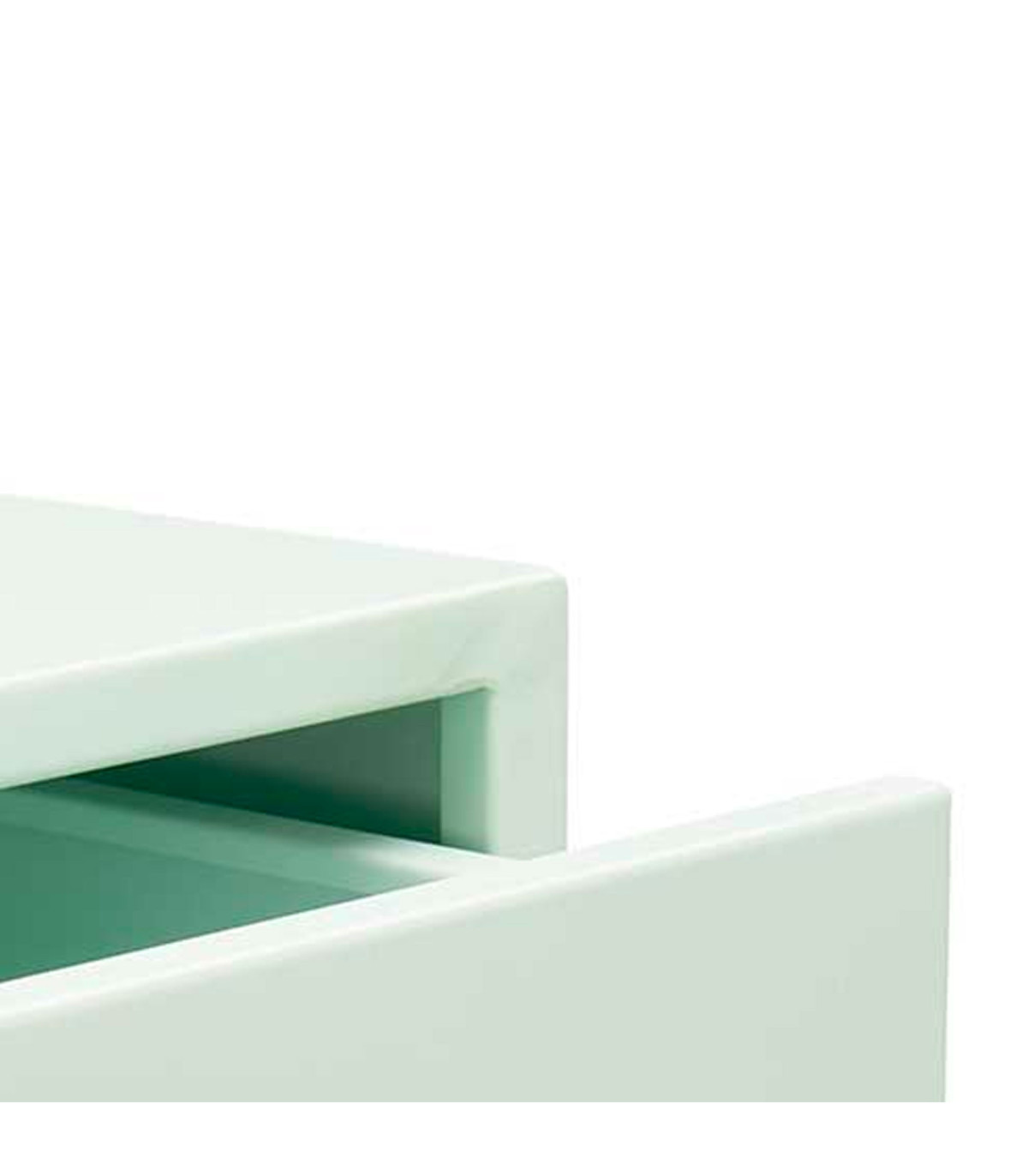Wadiga Table De Chevet En Métal Vert Menthe 1 Tiroir 35x42x50cm