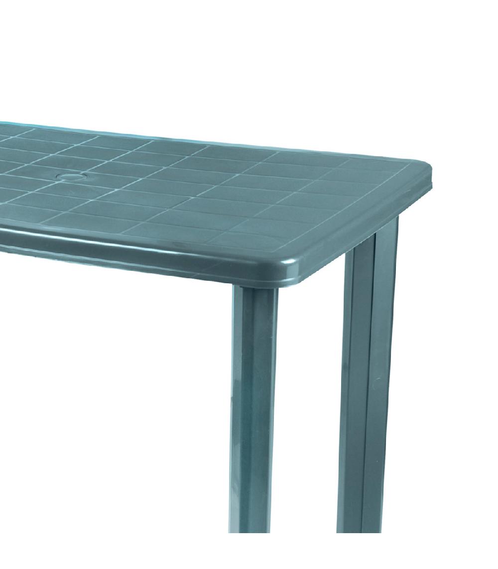 Wadiga Table De Jardin Rectangulaire Plastique Vert 100x70x72.5cm