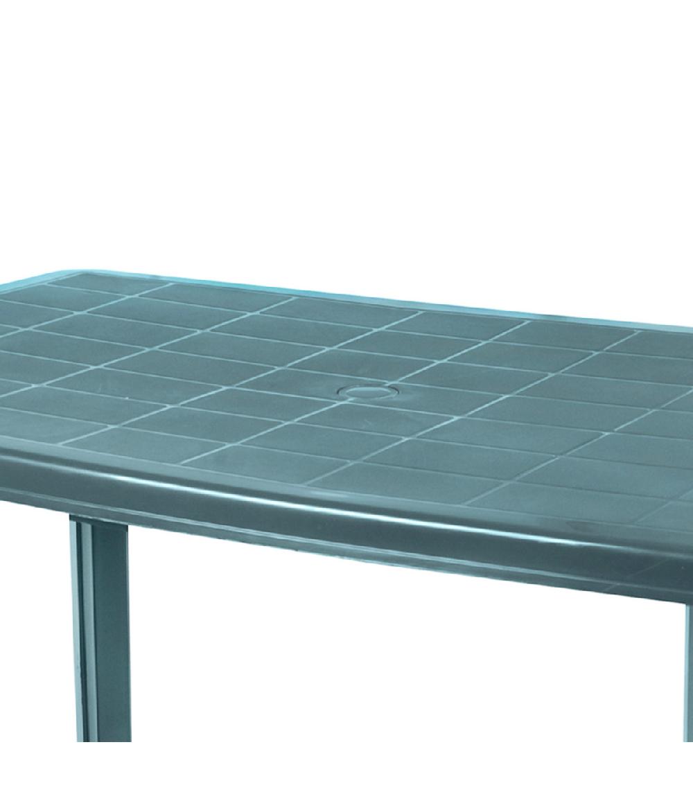 Wadiga Table De Jardin Rectangulaire Plastique Vert 100x70x72.5cm
