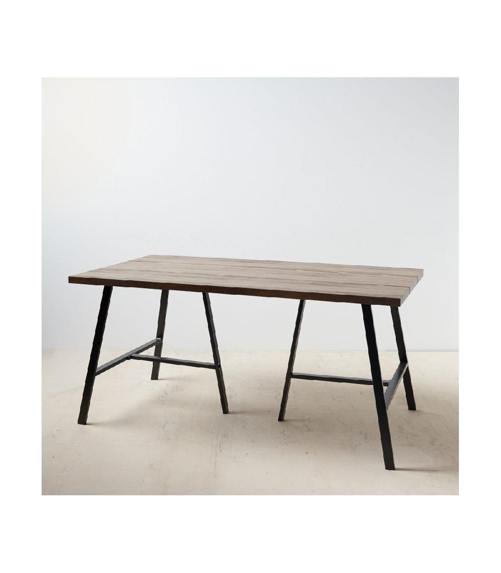 Wadiga Table Salle à Manger En Bois Et Métal - 160x90cm