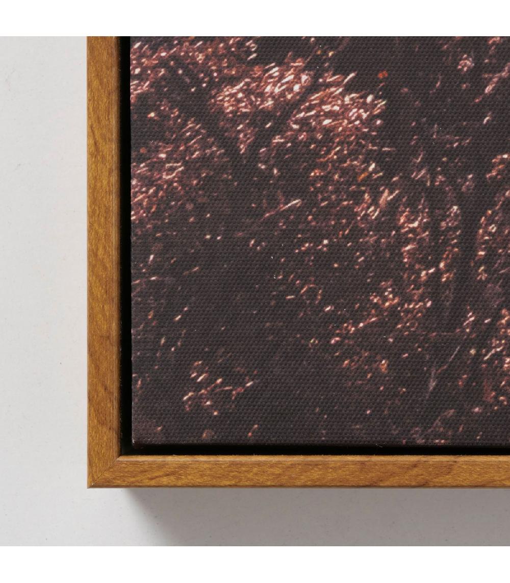 Wadiga Tableau Décoratif Bois Et Toile Montagne 50cm