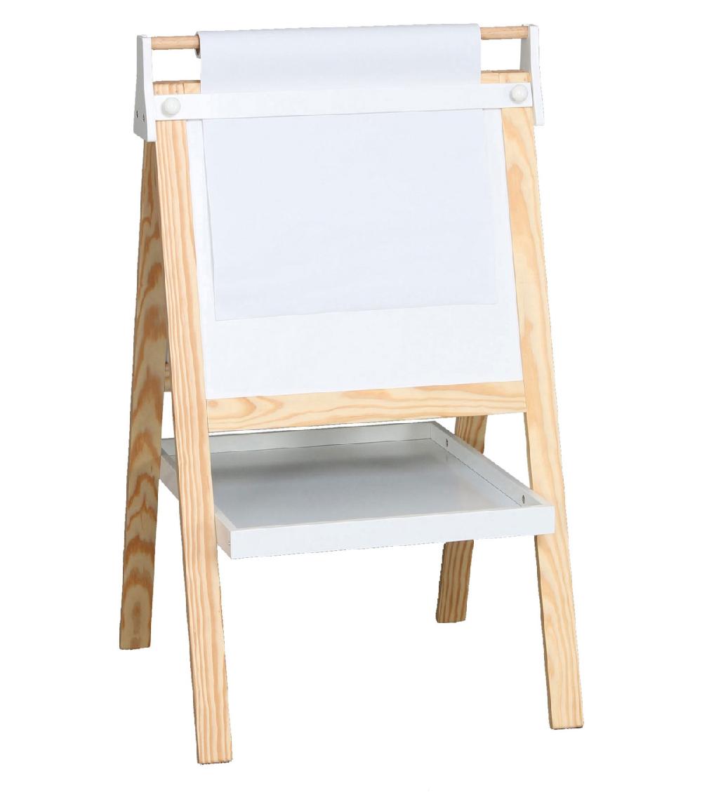 Wadiga Tableau Enfant Craie Double Face Avec Dérouleur Papier Dessin