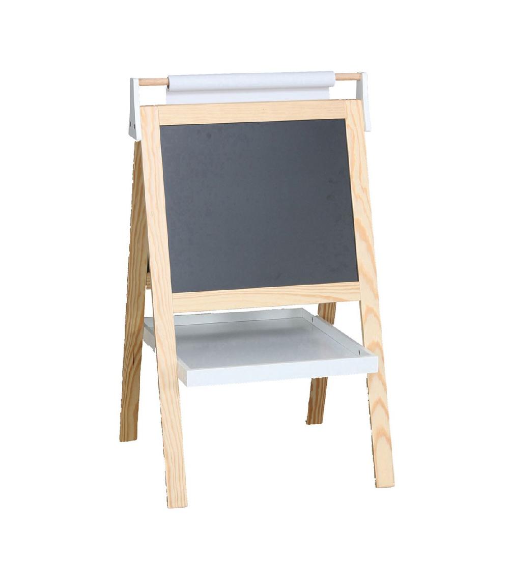 wadiga Tableau Enfant Craie Double Face avec Dérouleur Papier Dessin