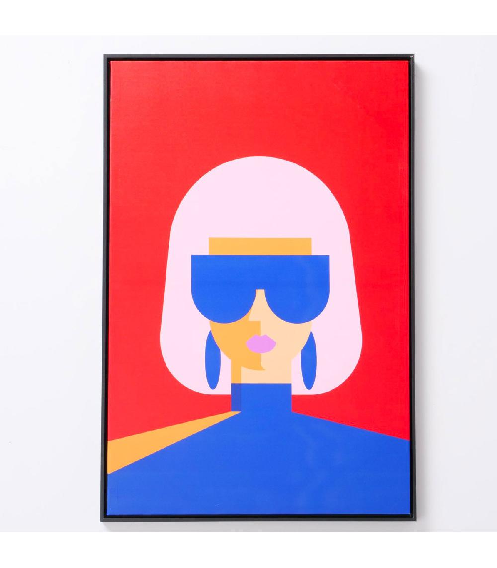 Wadiga Tableau Impression Multicolore Femme 60x3x90cm