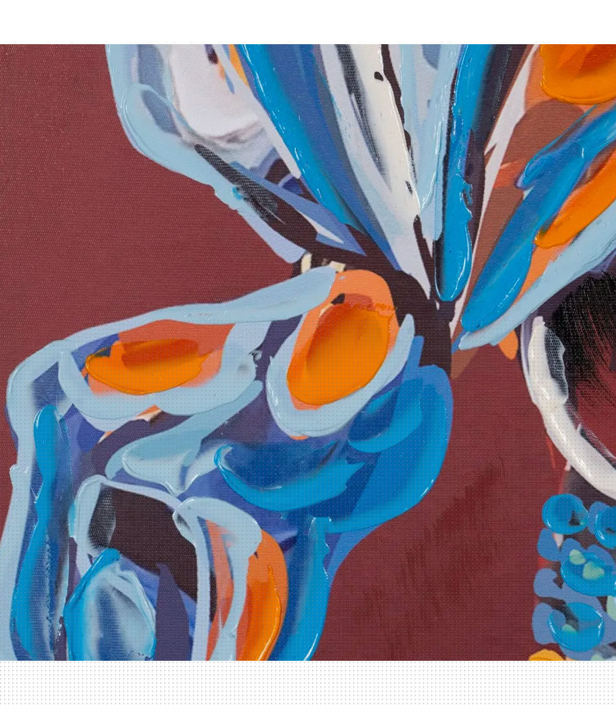 Wadiga Tableau Peinture Sur Toile Portrait De Femme 80x3.5x80cm