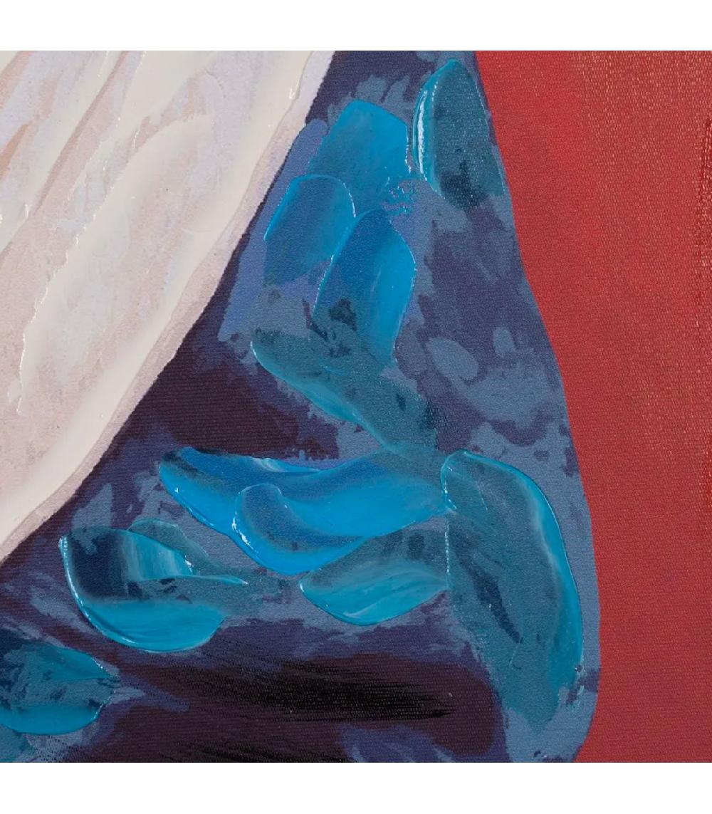 Wadiga Tableau Peinture Sur Toile Portrait De Femme 80x3.5x80cm