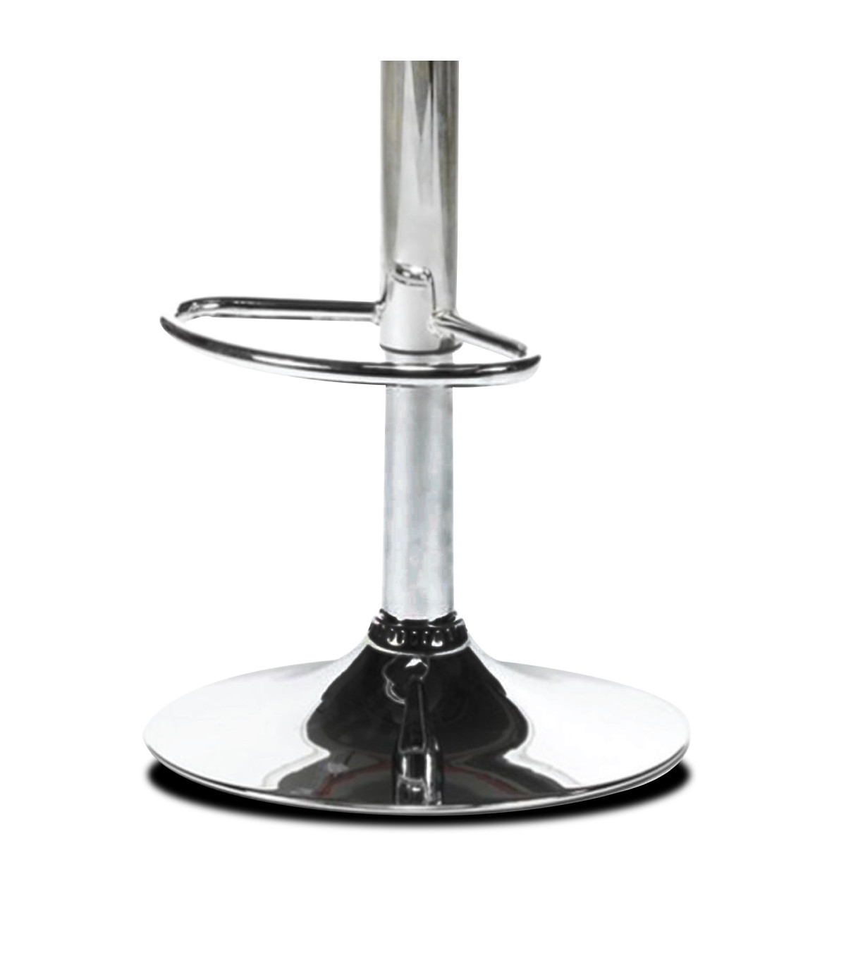 Wadiga Tabouret De Bar Chrome Et Noir Hauteur Réglable